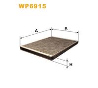 WP6915 FILTRO ABITACOLO PER Mercedes Classe A W168 A 140 60 KW 82 CV