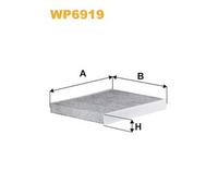 WP6919 FILTRO ABITACOLO PER Opel Astra G Cass/Furg/Prom F70 1.6 74 KW 101 CV
