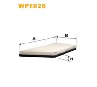 WP6926 FILTRO ABITACOLO PER Peugeot 206 2 VOL. CODA S. 2A/C 1.9 D 51 KW 69 CV