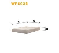 WP6928 FILTRO ABITACOLO PER Renault Kangoo Express FC0/1 D 65 1.9 47 KW 64 CV