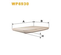 WP6930 FILTRO ABITACOLO PER Renault Scnic I Van FA0 JA0/1 1.9 47 KW 64 CV