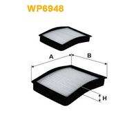 WP6948 FILTRO ABITACOLO PER BMW 3 Compact E36 318 Ti 103 KW 140 CV