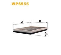 WP6955 FILTRO ABITACOLO PER Rolls-Royce Silver Seraph 5.4 240 KW 326 CV