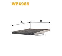 Wix Filters - Filtro abitacolo WP6969 carboni attivi per Alfa Romeo 166, Lancia Kappa