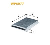 WP6977 WIX FILTERS FILTRO ABITACOLO CARBONI ATTIVI BMW S.5 (E60) 03>