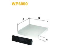 WP6990 FILTRO ABITACOLO PER Nissan Bluebird Sylphy II G11 1.6 75 KW 102 CV