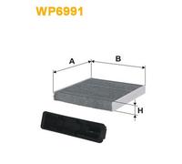 WP6991 FILTRO ABITACOLO PER Renault Clio II BB CB 1.6 Hi-Flex 86 KW 117 CV