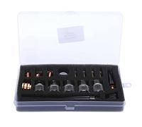 WP9 / 20 Welding Torch Accessories Kit | 2mm Thick Glass Cup & Complete Consumable Set | High Temp Enduring Welder Parts/Argon Arc Tools/Equipment Tool Replacements