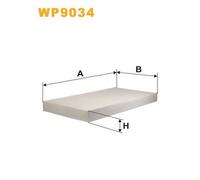 WP9034 FILTRO ABITACOLO PER Opel Vectra C Station Wagon Z02 1.8 103 KW 140 CV