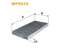 WP9035 FILTRO ABITACOLO PER Saab 44629 D75 D79 E79 YS3F 2.8 Turbo V6 XWD 206 KW