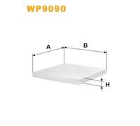 WP9090 FILTRO ABITACOLO PER Volvo S40 I 644 2.0 T 118 KW 160 CV