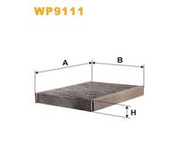 WP9111 FILTRO ABITACOLO PER Ford Fiesta V JD JH ST150 110 KW 150 CV