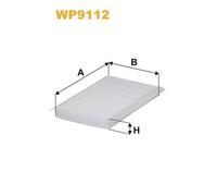 WP9112 FILTRO ABITACOLO PER Peugeot 307 Break 3E 1.6 BioFlex 80 KW 109 CV