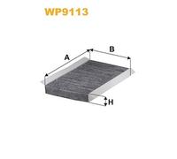 WP9113 FILTRO ABITACOLO PER Peugeot 307 Break 3E 1.6 BioFlex 80 KW 109 CV