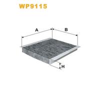 WP9115 FILTRO ABITACOLO PER Citron Xsara Picasso N68 1.6 67 KW 91 CV