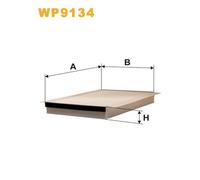 WP9134 FILTRO ABITACOLO PER Volvo S70 874 2.4 AWD 106 KW 144 CV