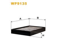 WP9135 FILTRO ABITACOLO PER Volvo 850 854 2.0 Turbo 132 KW 179 CV