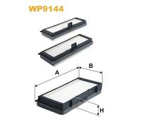 WP9144 FILTRO ABITACOLO PER Citron Evasion Van AF U6 DT 68 KW 92 CV