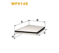 WP9148 FILTRO ABITACOLO PER Mercedes W211 E 220 CDI 125 KW 170 CV