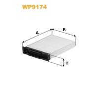 WP9174 FILTRO ABITACOLO PER Renault Megane II BM0/1 CM0/1 2.0 169 KW 230 CV