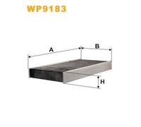 Wix Filters Filtro abitacolo WP9183 a carboni attivi per PSA 407