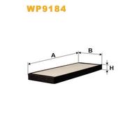 WP9184 FILTRO ABITACOLO PER Daewoo Rezzo U100 2.0 94 KW 128 CV