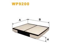 WP9200 FILTRO ABITACOLO PER Hyundai Elantra Tre Volumi XD 2.0 104 KW 141 CV