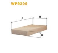 WP9206 FILTRO ABITACOLO PER Honda Civic VII Tre Volumi ES ET 1.6 81 KW 110 CV