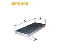WP9209 FILTRO ABITACOLO PER Citron C8 Van EA EB 3.0 150 KW 204 CV