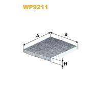 WP9211 FILTRO ABITACOLO PER Fiat 500C/595C/695C 1.4 132 KW 180 CV