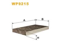 WP9215 WIX FILTERS FILTRO ABITACOLO CARBONI ATTIVI DAILY 99>
