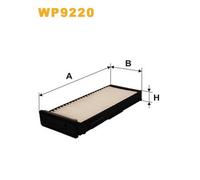 WP9220 FILTRO ABITACOLO PER Mitsubishi Colt V CJ CP 1600 76 KW 103 CV