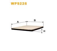 WP9226 FILTRO ABITACOLO PER Honda Accord VI Coup CG 2.0i 16V 108 KW 147 CV