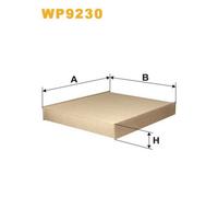 WP9230 FILTRO ABITACOLO PER Volvo V50 545 1.8 Bi-Fuel 93 KW 126 CV