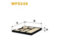 WIX FILTERS filtro abitacolo WP9248 particolato 204x220x20 mm