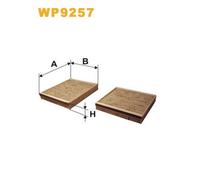 WP9257 FILTRO ABITACOLO PER Peugeot 208 I CA CC 1.2 GPL 60 KW 82 CV