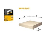 WP9260 WIX FILTERS FILTRO ABITACOLO PER ALFA ROMEO 159 BRERA SPIDER