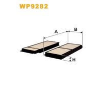 Wix Filters Filtro abitacolo WP9282 antipolline per Mazda 3 (BK), 5, 5 (CW)