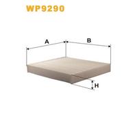 WP9290 FILTRO ABITACOLO PER Toyota Land Cruiser Prado J15 4.0 V6 Dual VVT-i 205