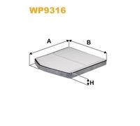 WP9316 WIX FILTERS Filtro, Aria abitacolo per VOLVO