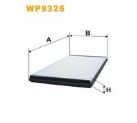 Filtro, Aria abitacolo - WIX FILTERS WP9326