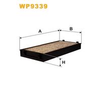 Wix Filters Filtro abitacolo WP9339 Carbone attivo per BMW X6 E71/E72 e X5 E70