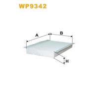 WP9342 FILTRO ABITACOLO PER Land Rover Range Rover Sport L320 3.6 D 4x4 200 KW 2