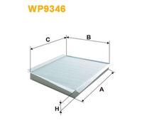 WP9346 FILTRO ABITACOLO PER Mercedes Classe C T-Model S203 C 270 CDI 120 KW 163