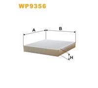 WP9356 FILTRO ABITACOLO PER Buick La Crosse Tre Volumi 3.0 190 KW 258 CV