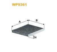 WP9361 FILTRO ABITACOLO PER Ford Ecosport 1.6 Ti-VCT 90 KW 122 CV