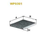 WP9361 WIX FILTERS FILTRO ABITACOLO CARBONI ATTIVI FIESTA 1.2 08>