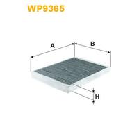 WP9365 FILTRO ABITACOLO PER Citron C5 III Break RW 2.0 16V BioFlex 103 KW 140 C