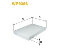 WP9366 FILTRO ABITACOLO PER Iveco Daily IV Ribaltabile 35C12 85 KW 116 CV