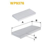 WP9376 FILTRO ABITACOLO PER Nissan Pathfinder IV R52 3.5 190 KW 258 CV